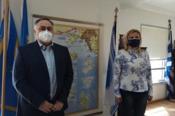 Συνάντηση του Προέδρου Β.Ε.Π. με την Αντιπεριφερειάρχη Νήσων