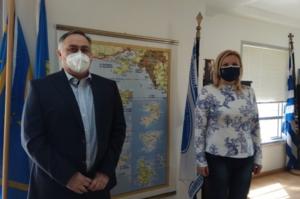 Συνάντηση του Προέδρου Β.Ε.Π. με την Αντιπεριφερειάρχη Νήσων