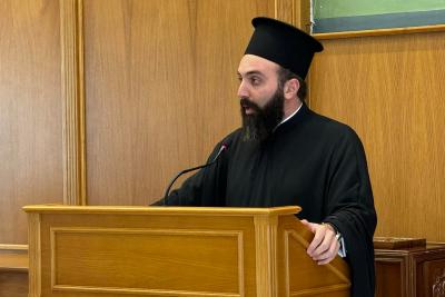 Ομιλητής   στην εορταστική εκδήλωση της Ιεράς Συνόδου για την 28η Οκτωβρίου, ο Πανοσ. Αρχιμανδρίτης Νεκτάριος Δαρδανός