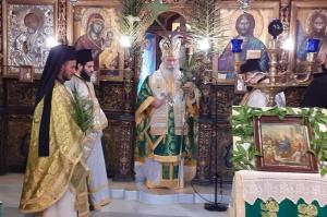 Στον Ιερό Μητροπολιτικό Ναό Αγίου Νικολάου Σπετσών ιερούργησε σήμερα Κυριακή των Βαΐων ο Μητροπολίτης ΕΦΡΑΙΜ