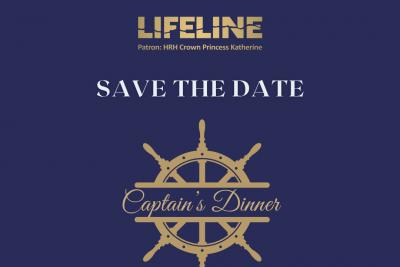 Lifeline Hellas  - Φιλανθρωπικό δείπνο "CAPTAIN'S DINNER", την Πέμπτη 25 Σεπτεμβρίου στον Ναυτικό Όμιλο Ελλάδος