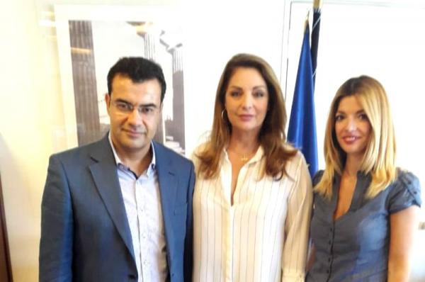 Συνάντηση Δημάρχου Ύδρας Γιώργου Κουκουδάκη με την Πρόεδρο του ΕΟΤ Άντζελα Γκερέκου