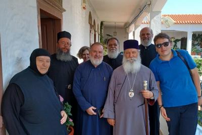 Εορτασμός   της Οσίας Ευπραξίας στην Ι.Μ. Χρυσολεοντίσσης Αιγίνης – Παρέστη ο Σεβ. Μητροπολίτης Ύδρας κ. Εφραίμ