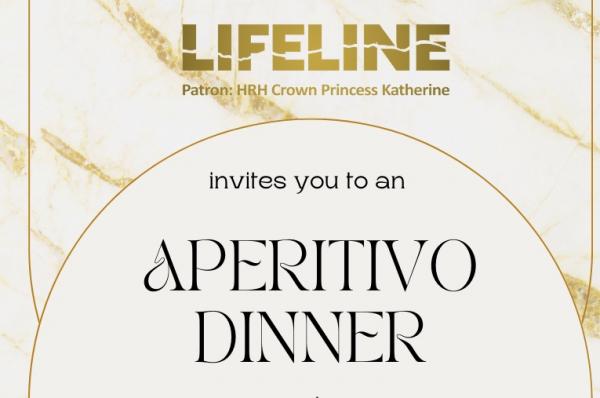 Lifeline Hellas:  Φιλανθρωπική εκδήλωση Aperitivo - Dinner την Τετάρτη 19 Απριλίου