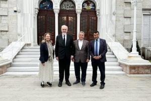 Από τις συναντήσεις του Δημάρχου Ύδρας Γ. Κουκουδάκη στην Κωνσταντινούπολη