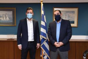 Συνάντηση Βουλευτή Γιάννη Μελά με τον νέο Υφυπουργό Ναυτιλίας Κώστα Κατσαφάδο
