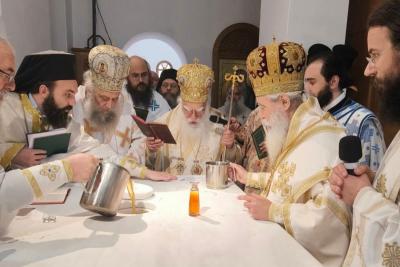 Με λαμπρότητα  τα εγκαίνια προεξάρχοντος του Σεβ. Ποιμενάρχη κ. ΕΦΡΑΙΜ στο καθολικό του Ι. Ησυχαστηρίου Κεχαριτωμένης Τροιζήνος