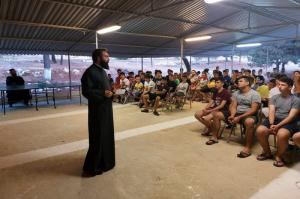 Την κατασκήνωση  της Ιεράς Μητροπόλεως στην Αίγινα επισκέφτηκε ο Πανοσ. Πρωτοσύγκελλος Αρχιμ.π. Νεκτάριος Δαρδανός