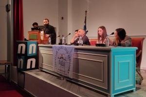 Ο Παν. Πρωτοσύγκελλος Αρχιμ. π. Νεκτ. Δαρδανός εκπροσώπησε τον Μητροπολίτη Ύδρας κ. ΕΦΡΑΙΜ στην ημερίδα του Υ.Ν.Ο