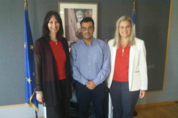 Συνάντηση Δημάρχου Ύδρας Γιώργου Κουκουδάκη με την Υπουργό Τουρισμού Έλενα Κουντουρά