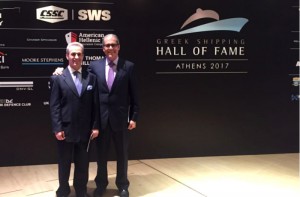 Ο Γιάννης Σαχίνης στην Τελετή Εισαγωγής 2017 που διοργάνωσε το Πάνθεον της Ελληνικής Ναυτιλίας