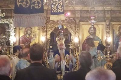 Ο Μητροπολίτης ΕΦΡΑΙΜ  προεξήρχε των Ακολουθιών στον πανηγυρίζοντα Μητροπολιτικό Ναό του Αγ. Νικολάου Σπετσών