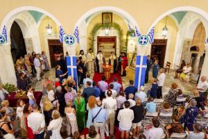 Με λαμπρότητα  τα εννιάμερα της Παναγίας στον Καθεδρικό Ναό Ύδρας