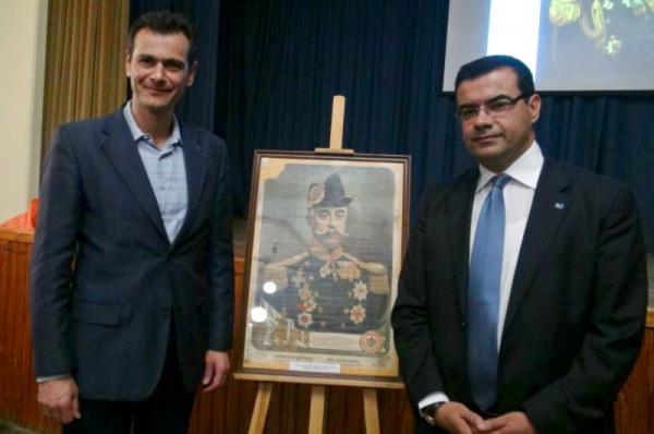 Πρόταση αδελφοποίησης της Χίου με την Ύδρα από τον Γ. Κουκουδάκη κατά την ομιλία του για τον Π. Κουντουριώτη