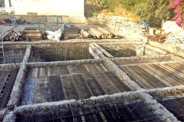 Εργασίες στην υδατοδεξαμενή της Ύδρας στην περιοχή «Καλά Πηγάδια»