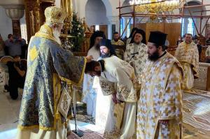 Τελέστηκε με κατάνυξη από τον Μητροπολίτη ΕΦΡΑΙΜ η εις Διάκονον Χειροτονία του π. Ιωάννη Καρπασινού